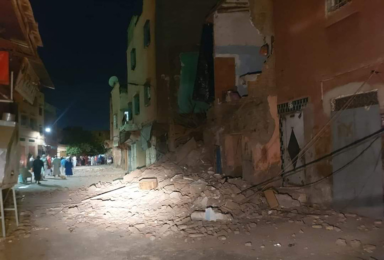 صور الزلزال بالمغرب
