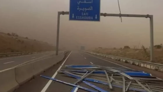 الوكالة الوطنية للسلامة الطرقية تدعو السائقين إلى توخي الحذر بسبب رياح قوية