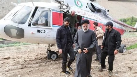 عاجل: مروحية الرئيس الإيراني تتعرض لحادث في أذربيجان وغموض يكتنف مصير ركابها