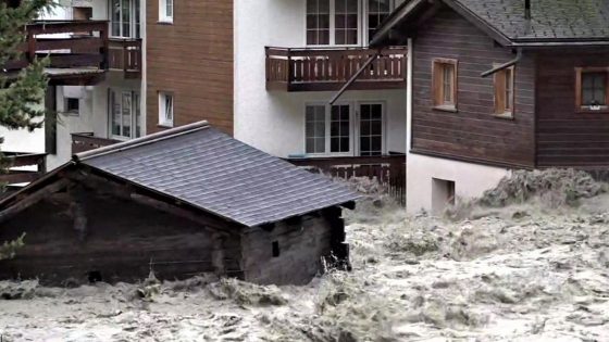 مفقودون في فيضانات وانهيارات أرضية في سويسرا